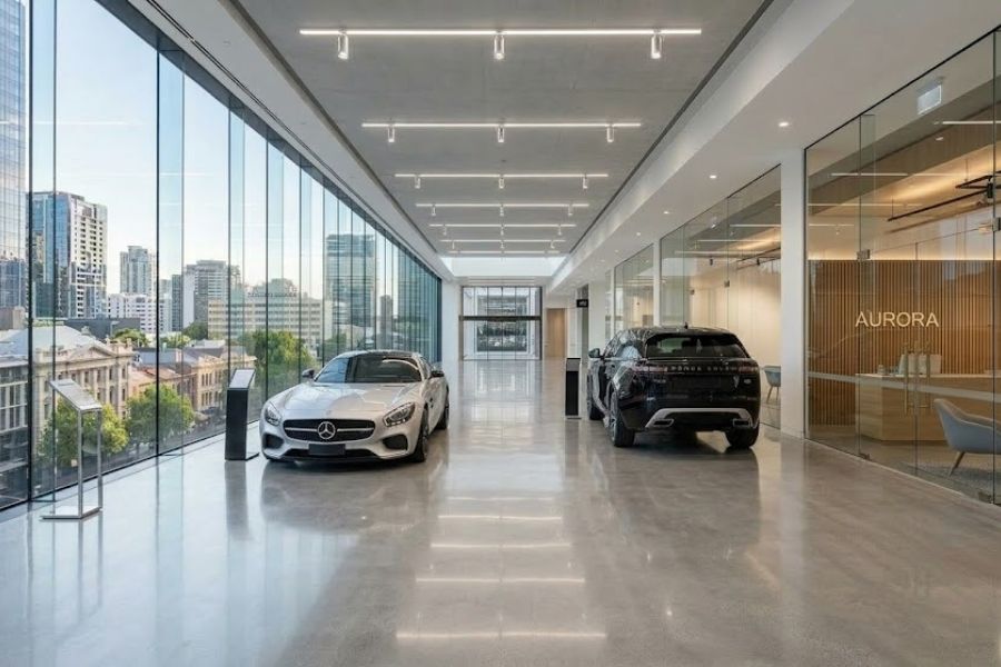 Showroom cleaning Melbourne — golden star